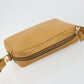 FENDI Shoulder Bag Leather Beige Gold