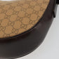 GUCCI GG Canvas Shoulder Bag Brown