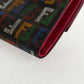 FENDI Zucca Canvas T rifold Wallet Multicolor Gold