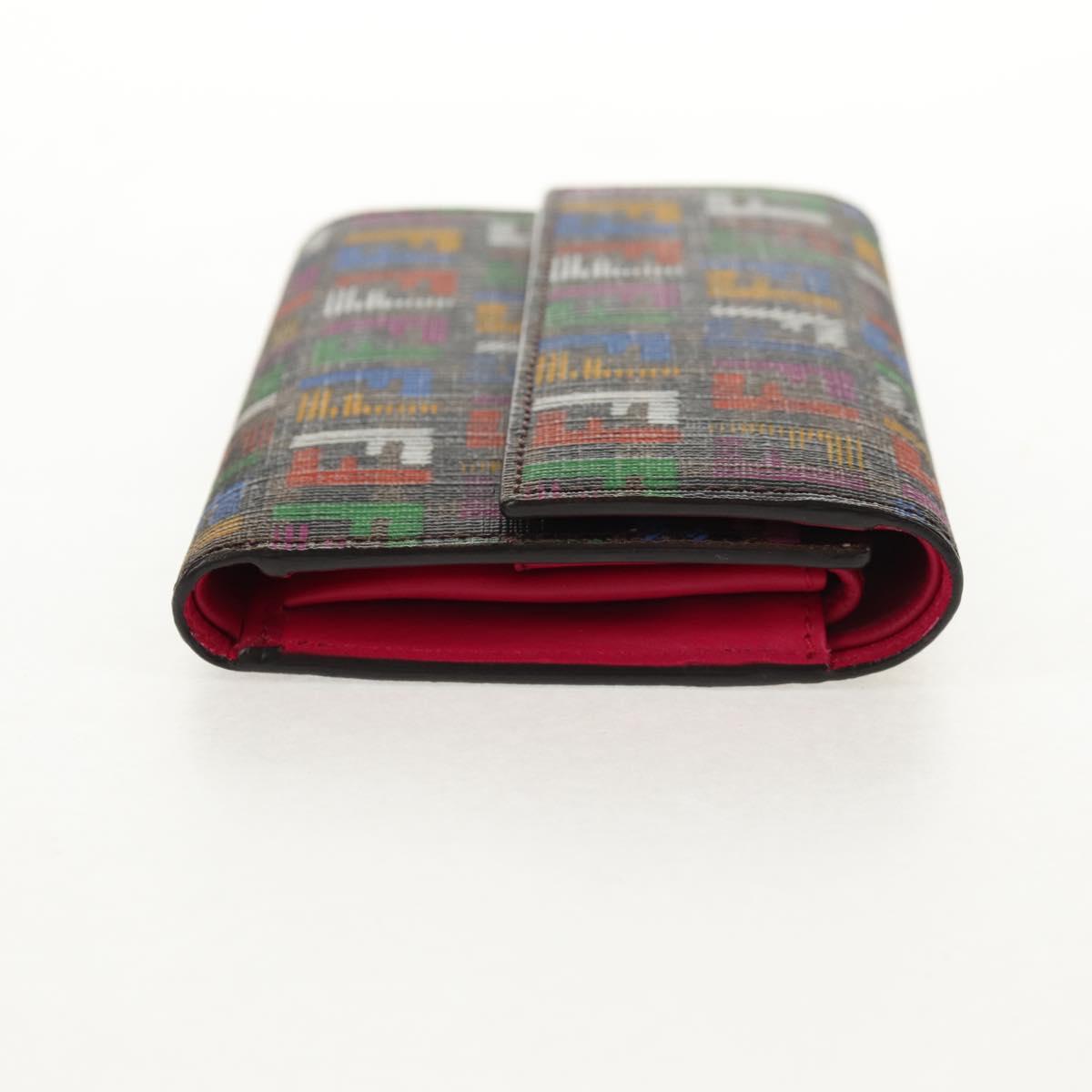 FENDI Zucca Canvas T rifold Wallet Multicolor Gold