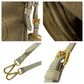 PRADA Jacquard Messenger Bag Beige Ivory Gold Women Used Authentic