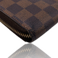 LOUIS VUITTON ZIPPY DAMIER EBENE LONG WALLET