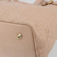 Christian Dior Cannage Panarea Hand Bag Coated Canvas Pink