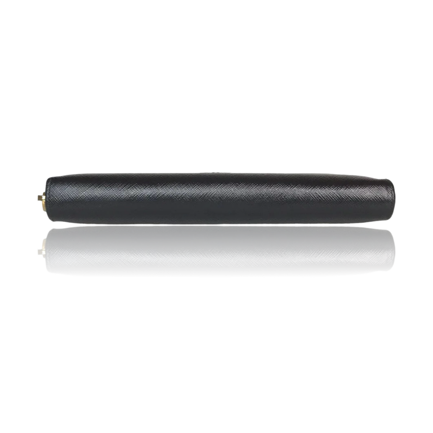PRADA SAFFIANO ROUND ZIP LONG WALLET BLACK
