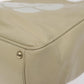 CHANEL Camelia Two Way Shoulder Bag Leather Ivory CC