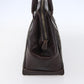 FENDI Zucca Canvas Hand Bag Black Brown Auth