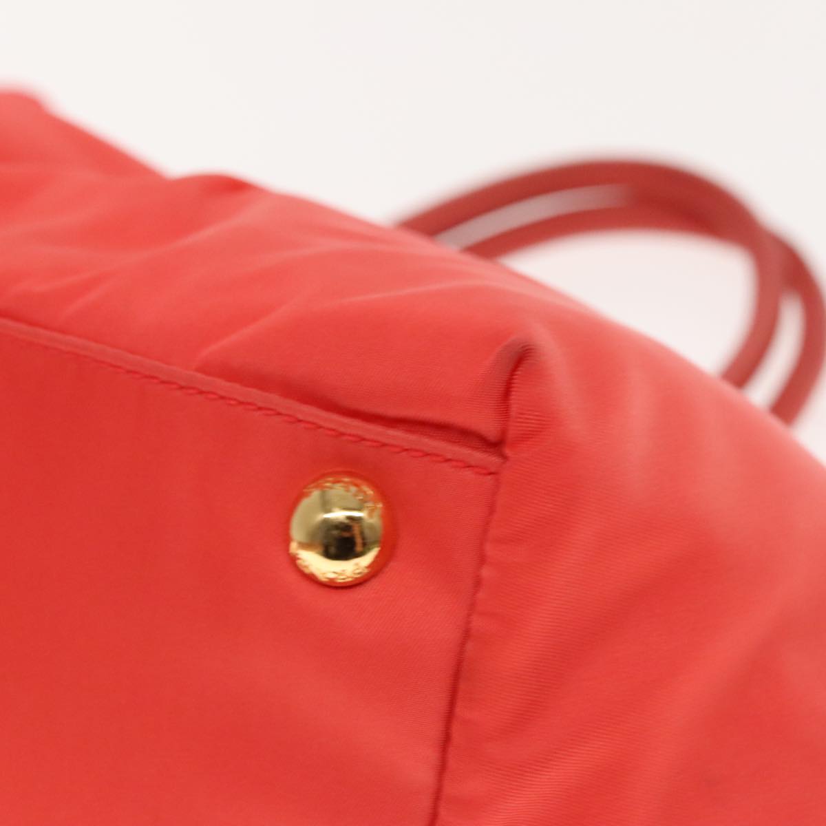 PRADA Hand Bag Nylon Sunset Gold