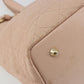 Christian Dior Cannage Panarea Hand Bag Coated Canvas Pink