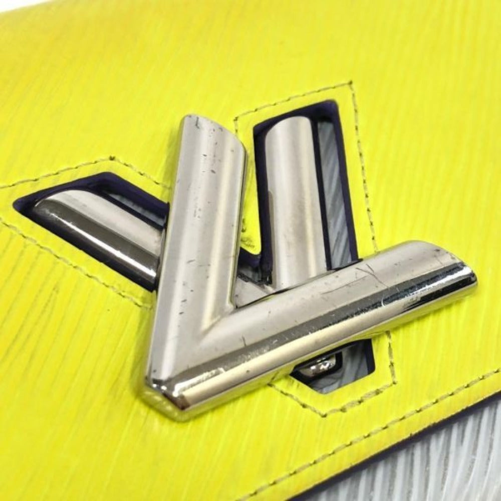 LOUIS VUITTON Long Wallet Purse leather Yellow type Epi Portefeuille twist