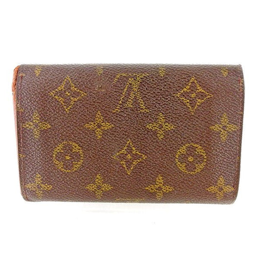 LOUIS VUITTON Long Wallet Purse M61730 Brown beige gold Portonebi Tresol