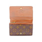 LOUIS VUITTON Long Wallet Purse M61730 Brown beige gold Portonebi Tresol
