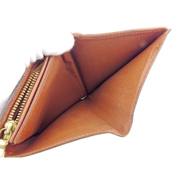 LOUIS VUITTON Long Wallet Purse M61730 Brown beige gold Portonebi Tresol