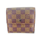 LOUIS VUITTON Bifold Wallet N61654 Brown beige gold Portefeuille Elise