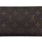 LOUIS VUITTON Long Wallet Purse Dark brown x beige Pochette Porte Monnaie Credit
