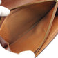 LOUIS VUITTON Long Wallet Purse Dark brown x beige Pochette Porte Monnaie Credit