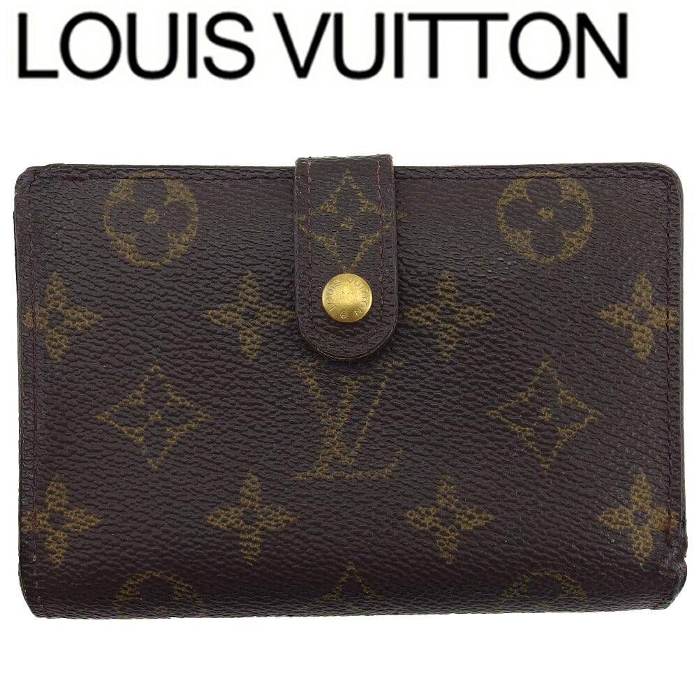 LOUIS VUITTON Bifold Wallet Dark brown x beige Portefeuille Vienova