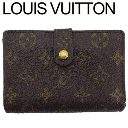 LOUIS VUITTON Bifold Wallet Dark brown x beige Portefeuille Vienova