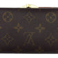 LOUIS VUITTON Bifold Wallet Dark brown x beige Portefeuille Vienova