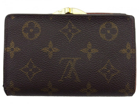 LOUIS VUITTON Bifold Wallet Dark brown x beige Portefeuille Vienova