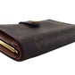 LOUIS VUITTON Bifold Wallet Dark brown x beige Portefeuille Vienova