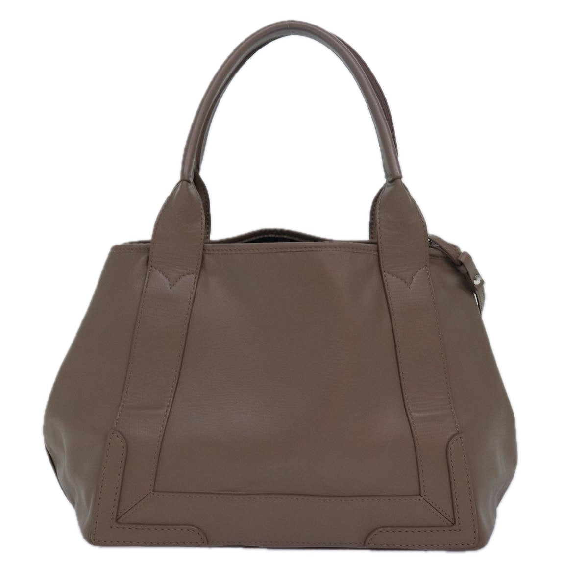 BALENCIAGA Cabas Hand Bag Leather Gray