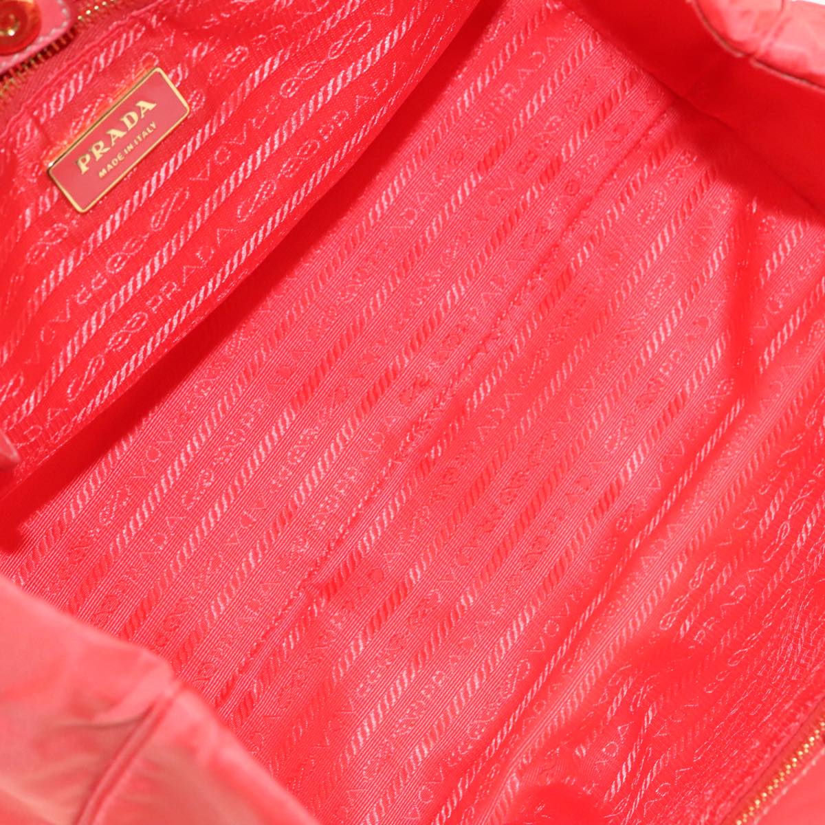 PRADA Hand Bag Nylon Sunset Gold