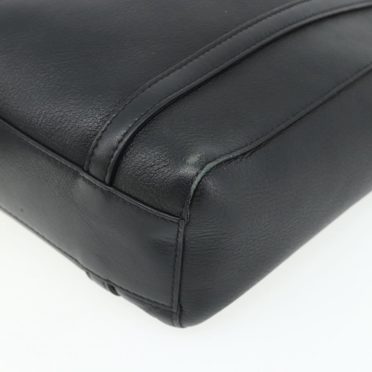 BALENCIAGA Two Way Mini Tote Bag Black Silver