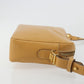 FENDI Shoulder Bag Leather Beige Gold