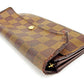 LOUIS VUITTON Long Wallet Purse N61725 Ebene Pochette Porto MonÃ©credi