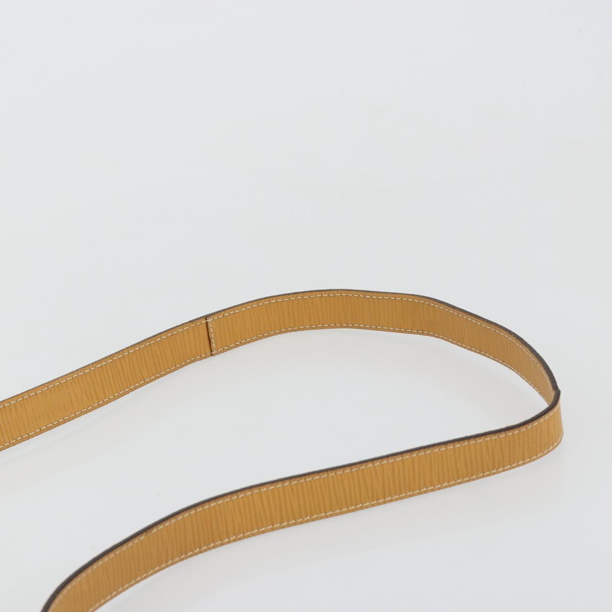 FENDI Shoulder Bag Leather Beige Gold