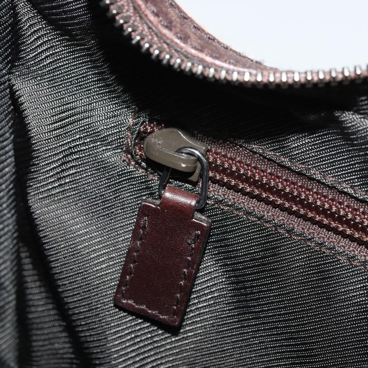 GUCCI GG Canvas Shoulder Bag Brown