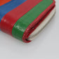 BALENCIAGA Bifold Wallet Leather Multicolor Red Silver