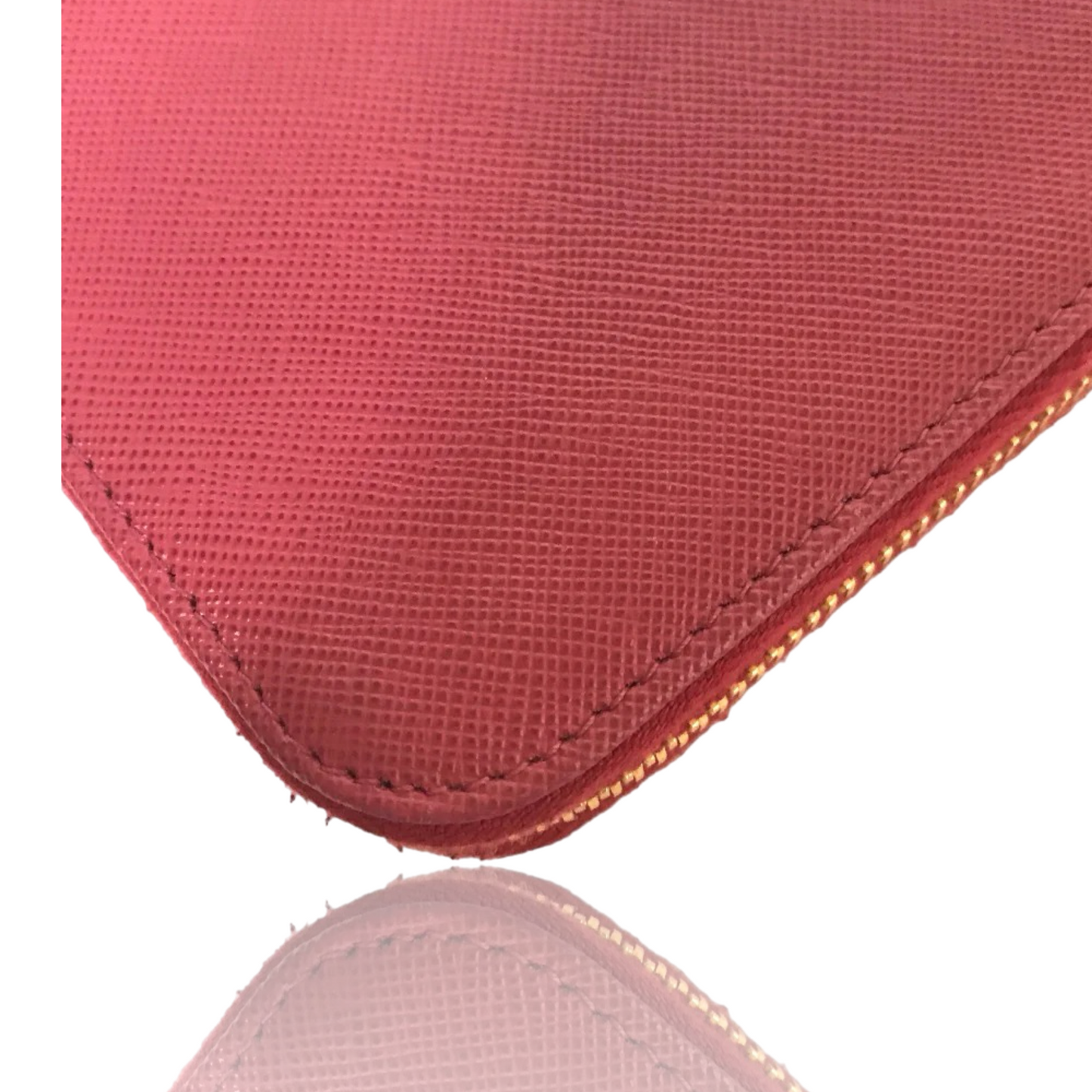 PRADA SAFFIANO ROUND ZIP WALLET