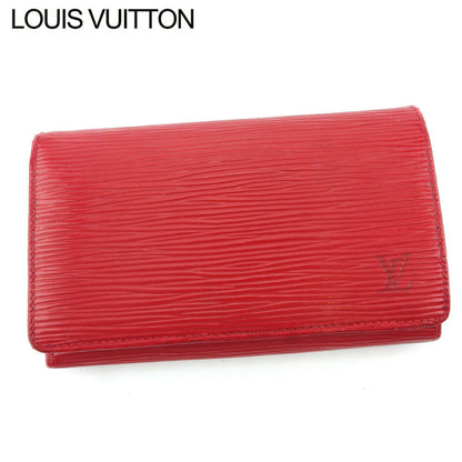 LOUIS VUITTON Long Wallet Purse Red Portonebi Tresol