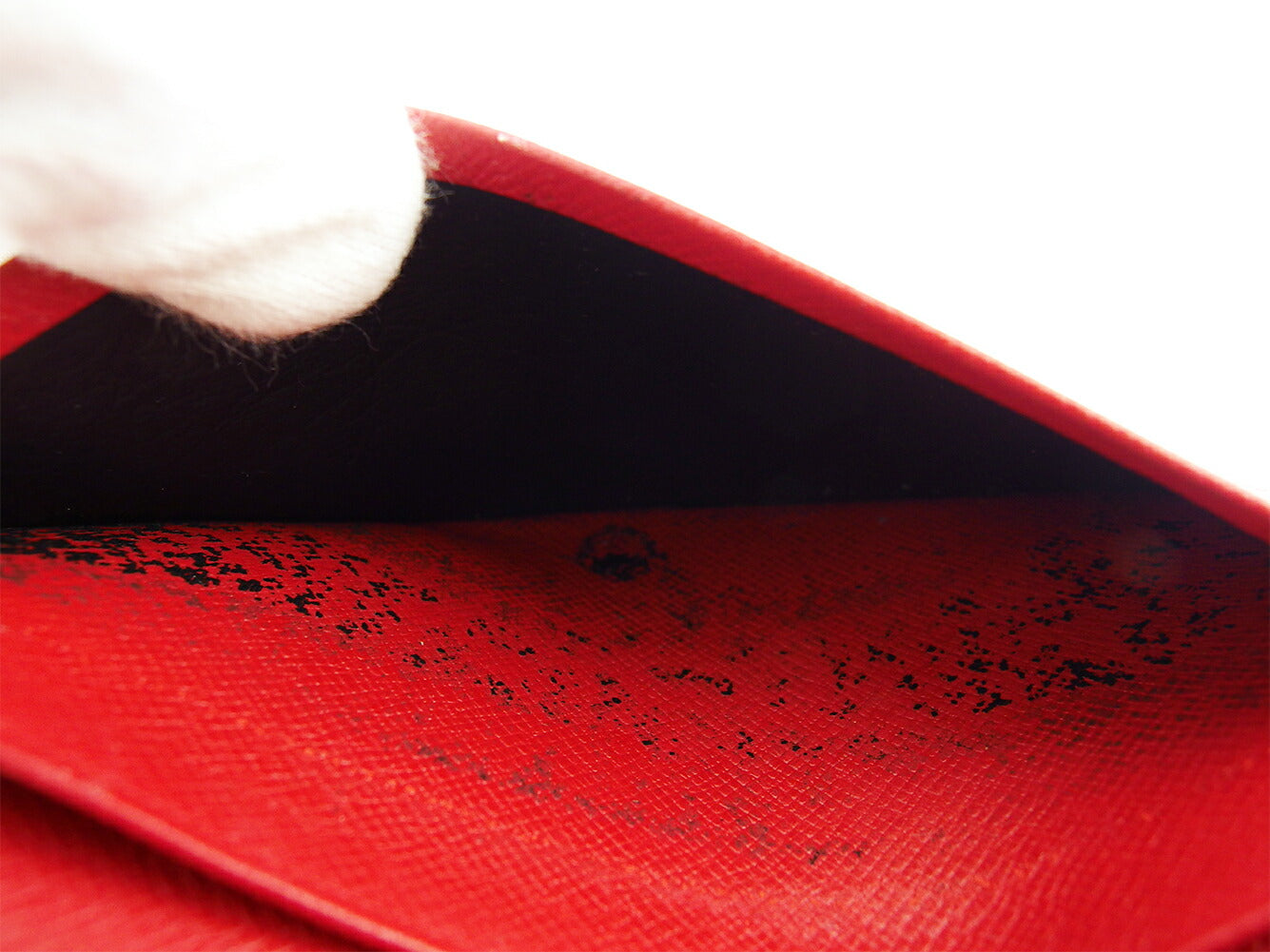 LOUIS VUITTON Long Wallet Purse Red Portonebi Tresol