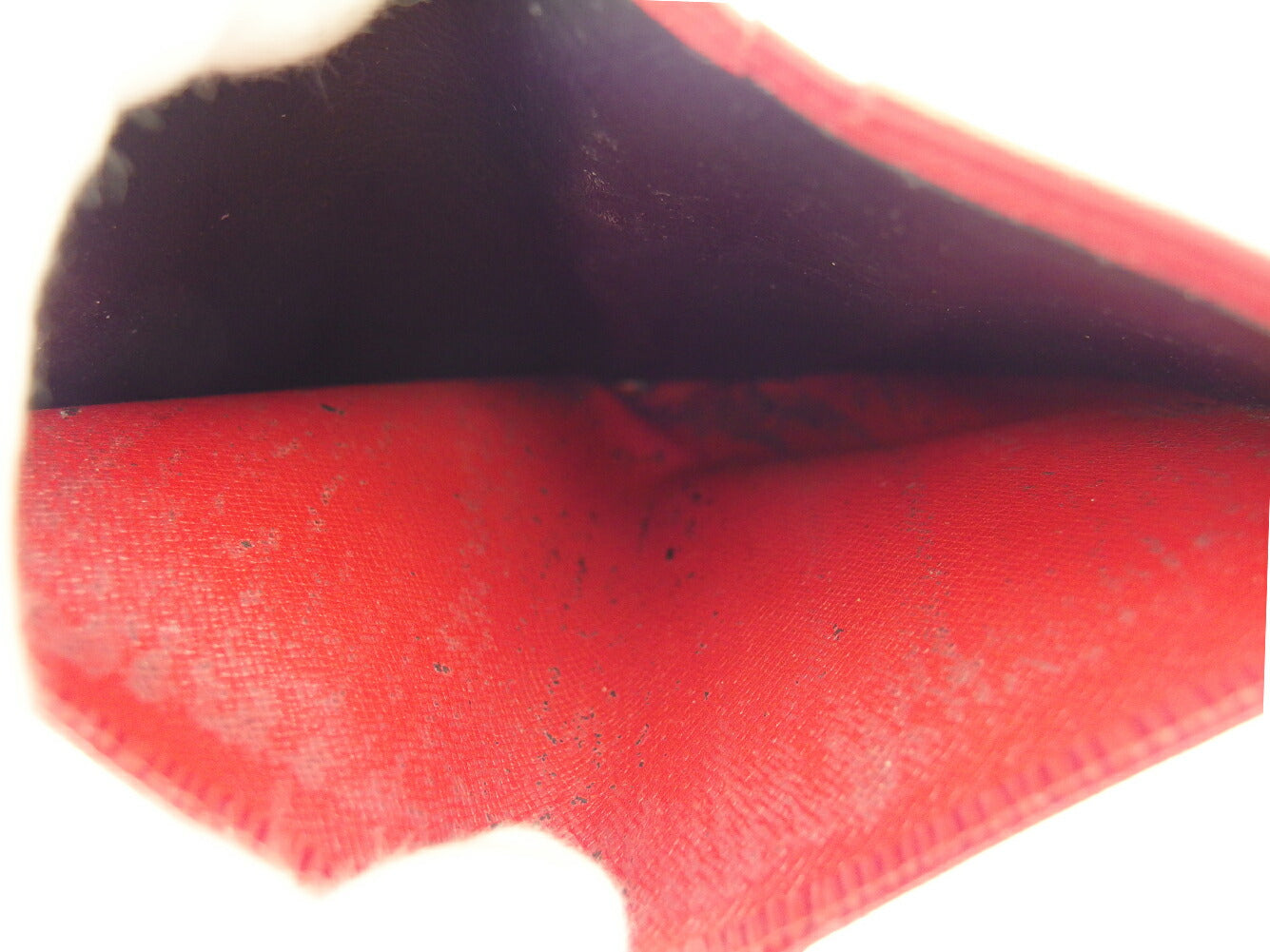 LOUIS VUITTON Long Wallet Purse Red Portonebi Tresol
