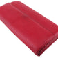 LOUIS VUITTON Long Wallet Purse Red Silver Portefeuille Sarah