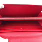 LOUIS VUITTON Long Wallet Purse Red Silver Portefeuille Sarah