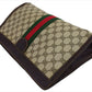 GUCCI Clutch bag Beige Brown Green type Sherry Line Old Gucci