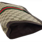 GUCCI Clutch bag Beige Brown Green type Sherry Line Old Gucci
