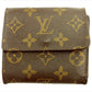 LOUIS VUITTON Bifold Wallet M61652 Brown beige gold Porte Monnaie Billets Cartes Credit