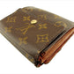 LOUIS VUITTON Bifold Wallet M61652 Brown beige gold Porte Monnaie Billets Cartes Credit