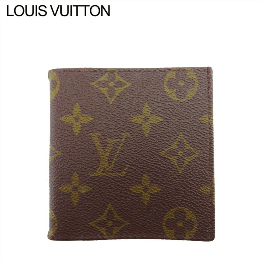 LOUIS VUITTON Bill Compartment No.142 Brown beige Porte Billets Cult Blue (old type)