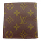 LOUIS VUITTON Bill Compartment No.142 Brown beige Porte Billets Cult Blue (old type)