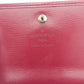 LOUIS VUITTON Bifold Wallet M63487 Red Porte Monnaie Billets Cartes Credit