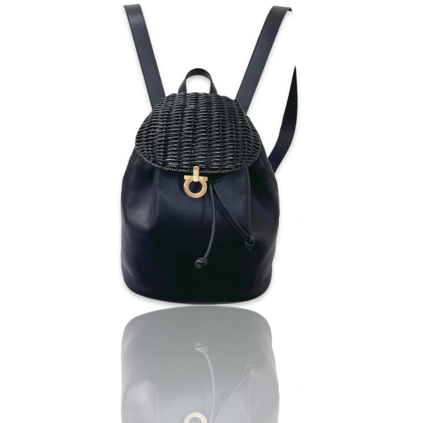 brief backpack leather ferragamo HopenClo two adjustable back shoulder straps Ferragamo Men's Twins Leather Backpack
