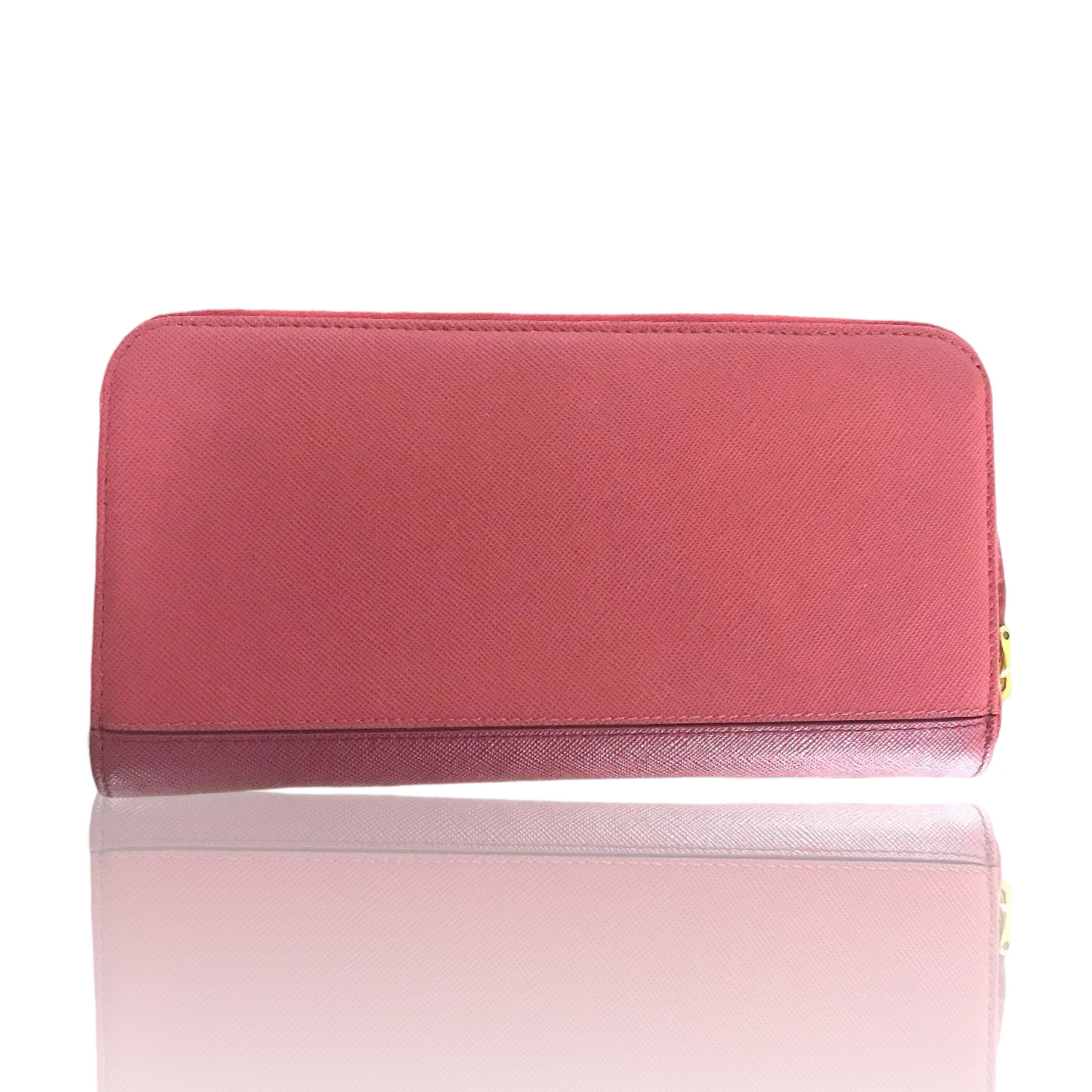 PRADA SAFFIANO ROUND ZIP WALLET