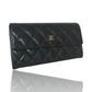 CHANEL PATENT MATELASSE QUILTED WALLET