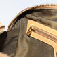FENDI Shoulder Bag Leather Beige Gold