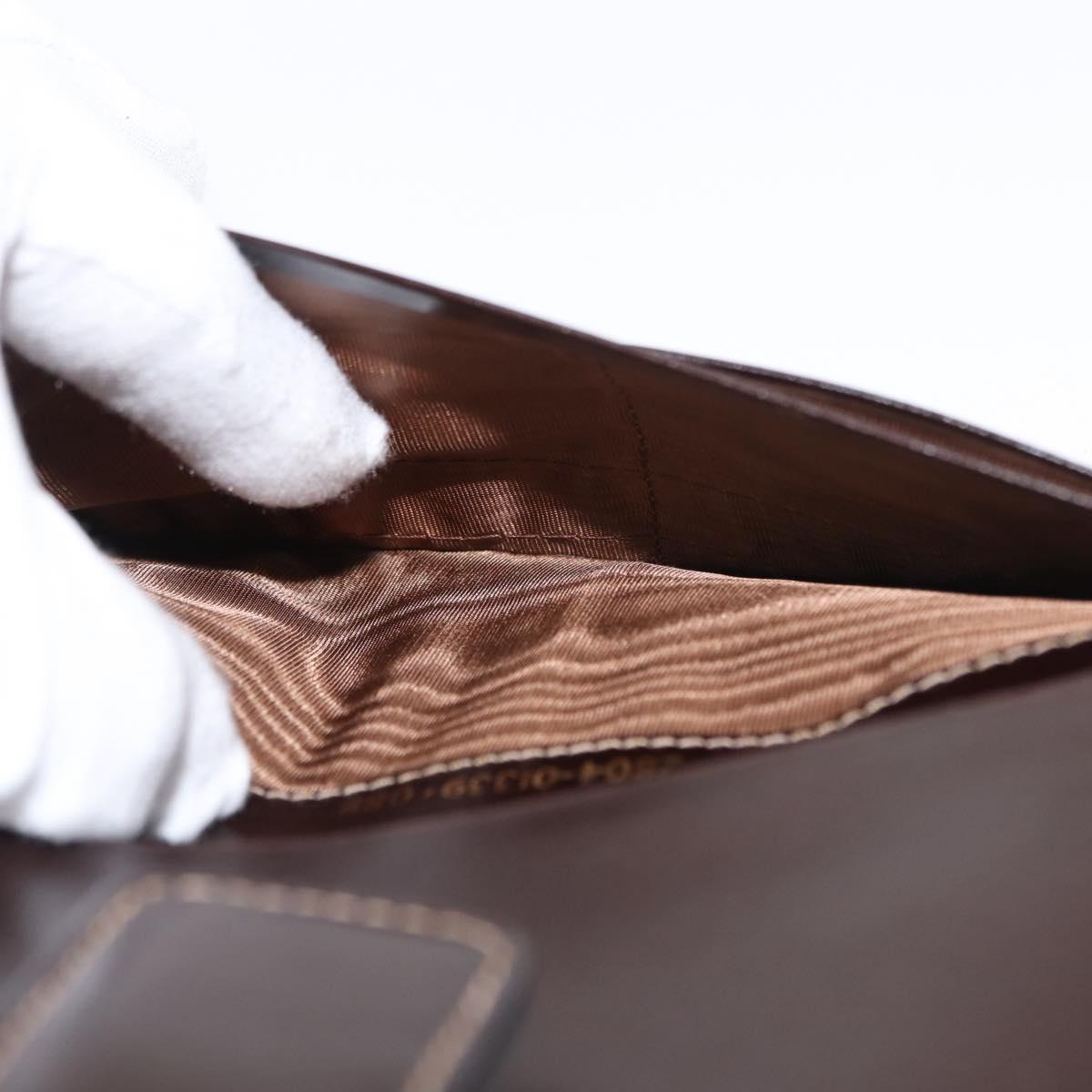 FENDI Zucca Canvas Long Wallet Black Brown